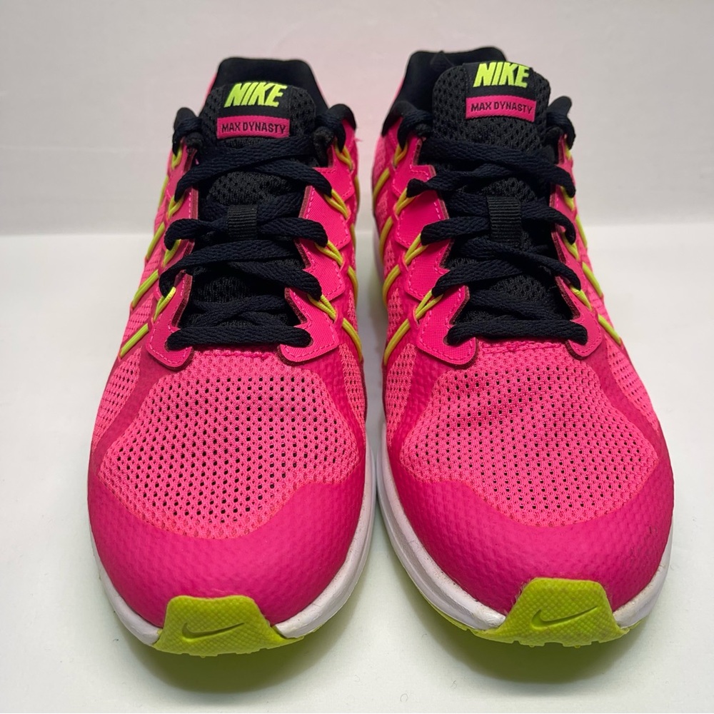 Nike Womens Air Max Dynasty 816748-003 Pink Black Running Shoes Sneakers Size 6Y